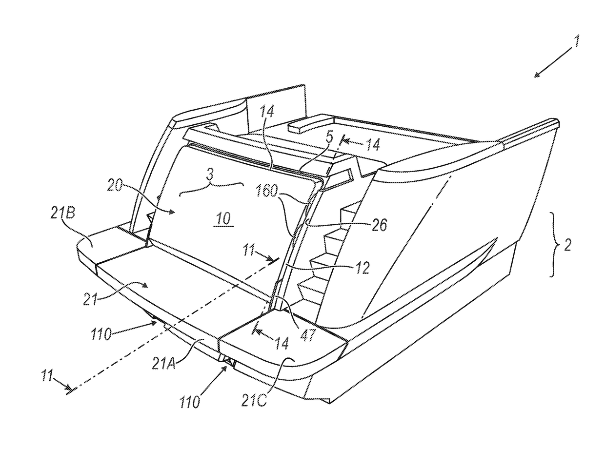 Boat with submersible stern hatch