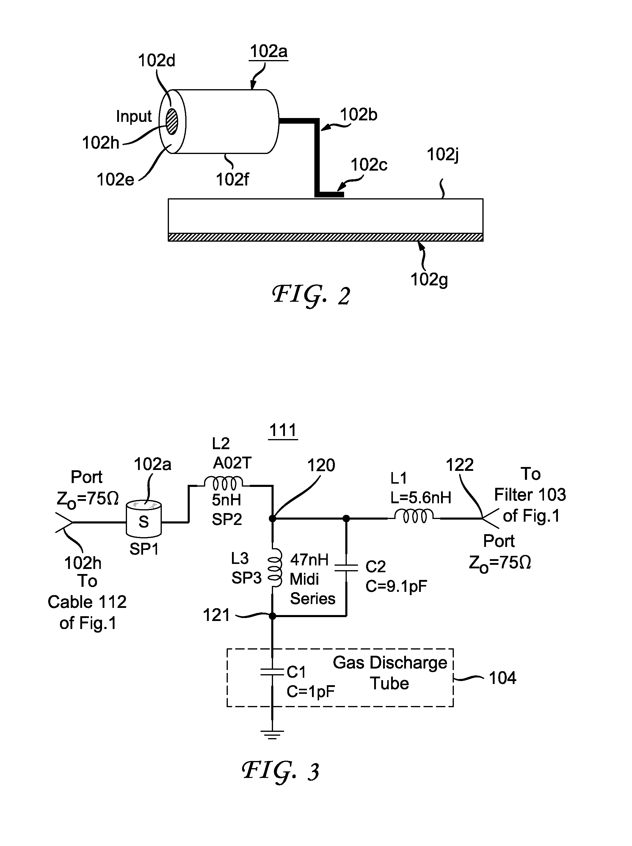 Surge protector for a transmission line connector