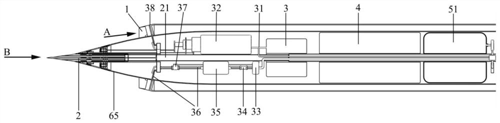 An air-water ramming combination cross-media anti-ship anti-submarine missile