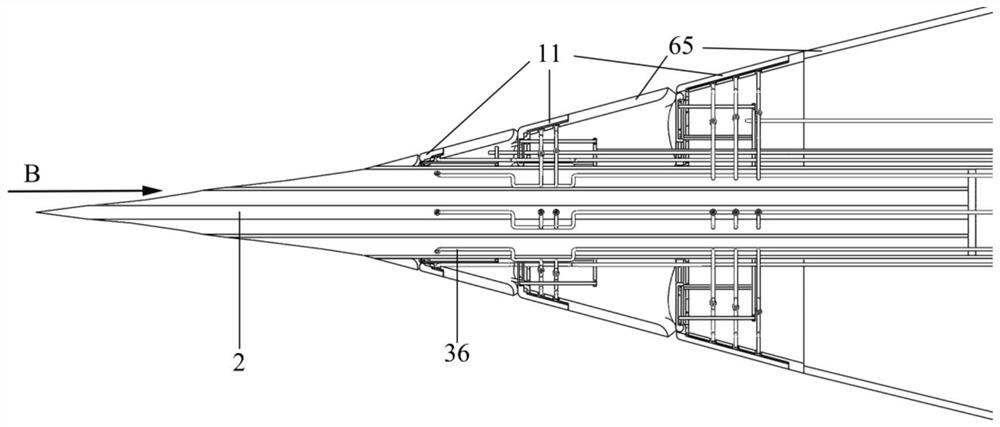 An air-water ramming combination cross-media anti-ship anti-submarine missile