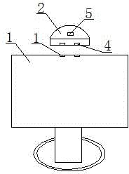 Displayer with dismountable camera