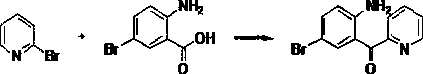 Synthesis method of 2-(2-amino-5-bromobenzoyl) pyridine