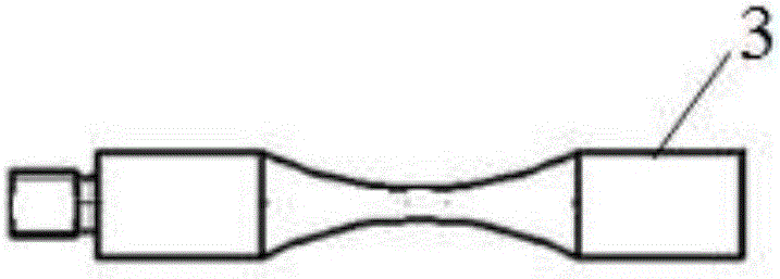 Ultrasonic fatigue testing method of cylindrical sample with uniform cross sections