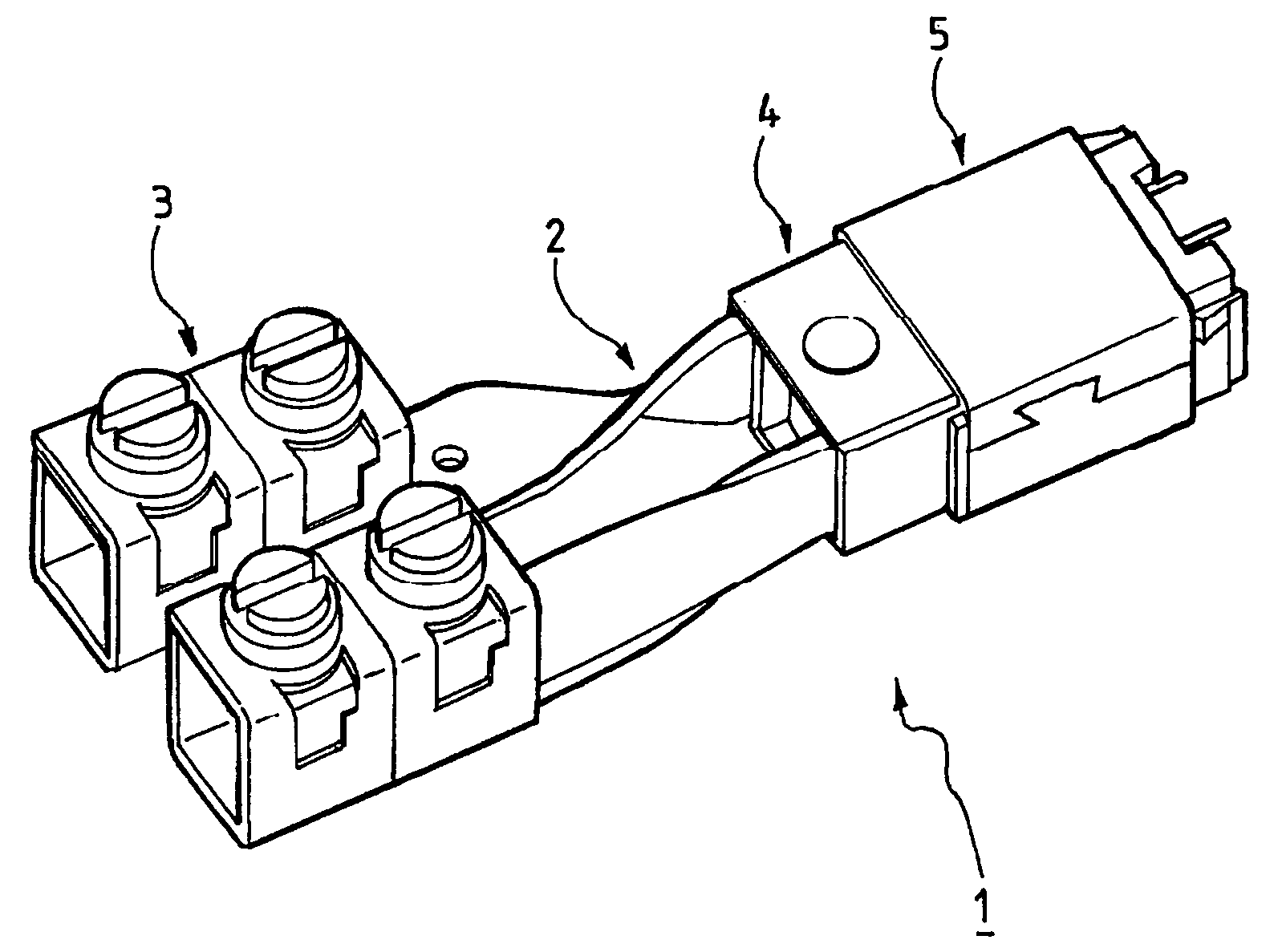 Device for measuring an electric current
