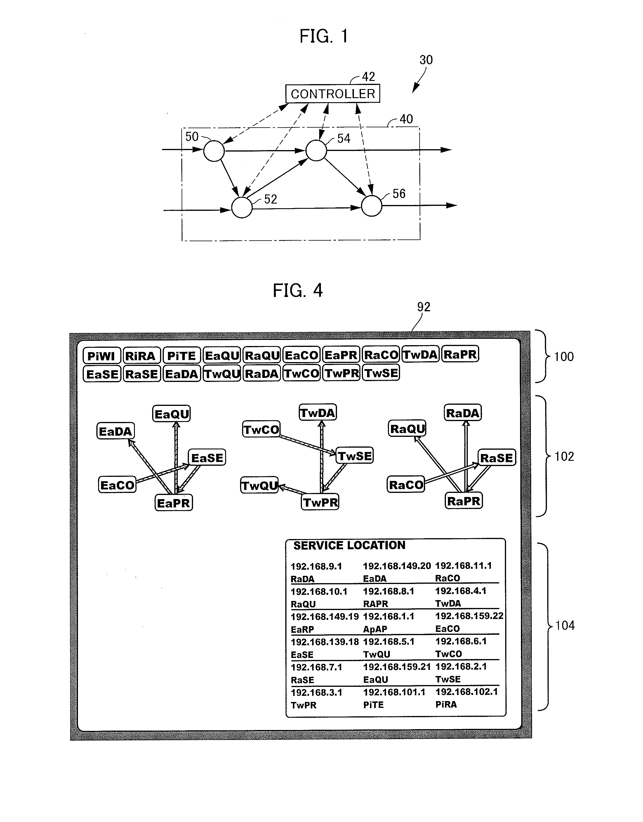 Network configuration and operation visualizing apparatus