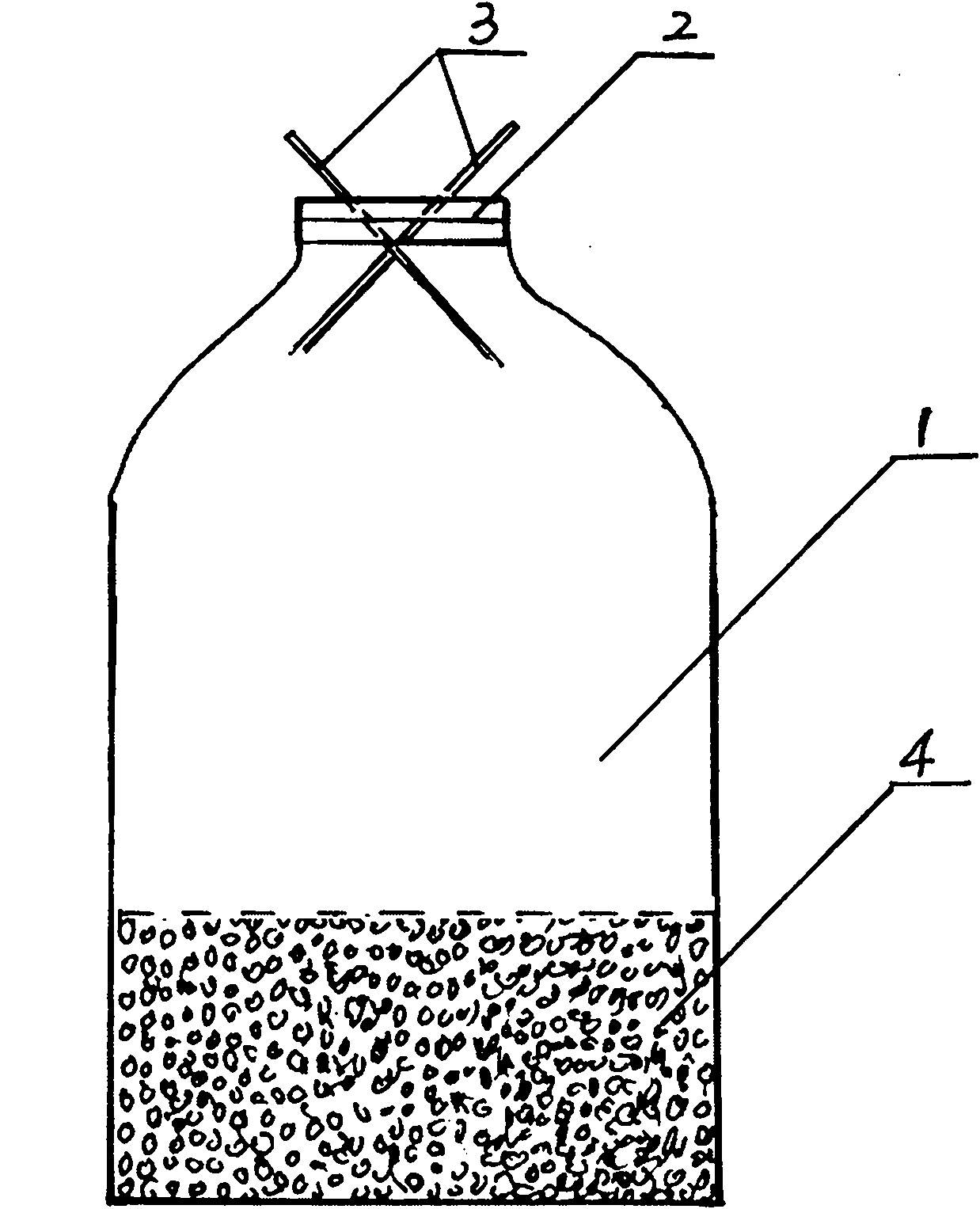 Predatory mite bait and amblyseius barkeri seed protecting bottle and seed protecting method