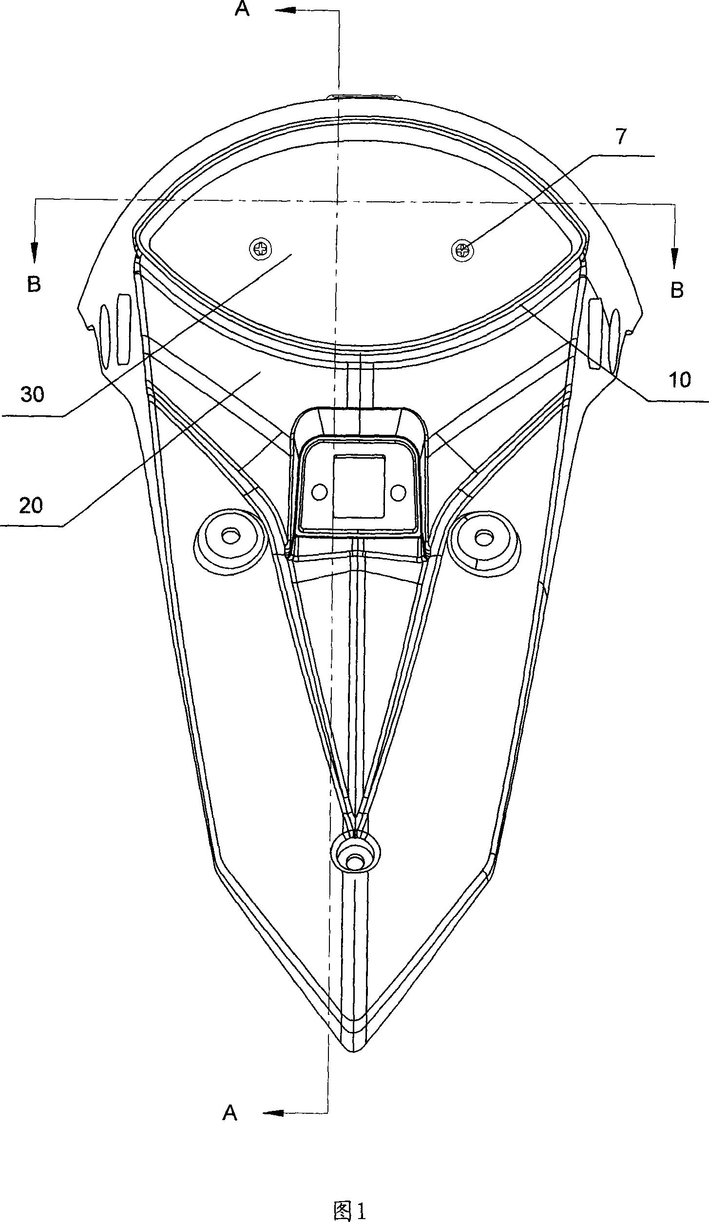 Motorcycle taillight base