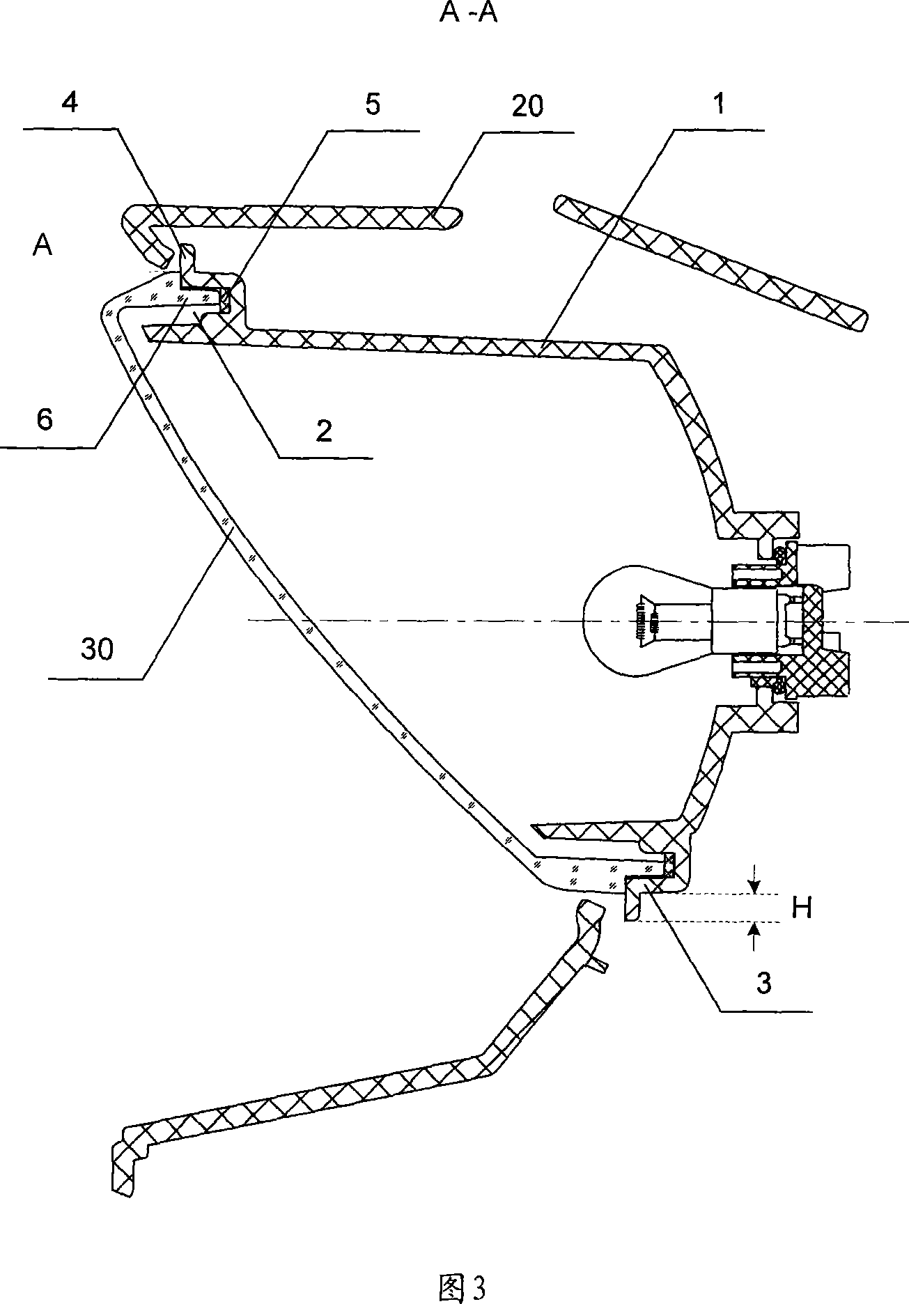 Motorcycle taillight base