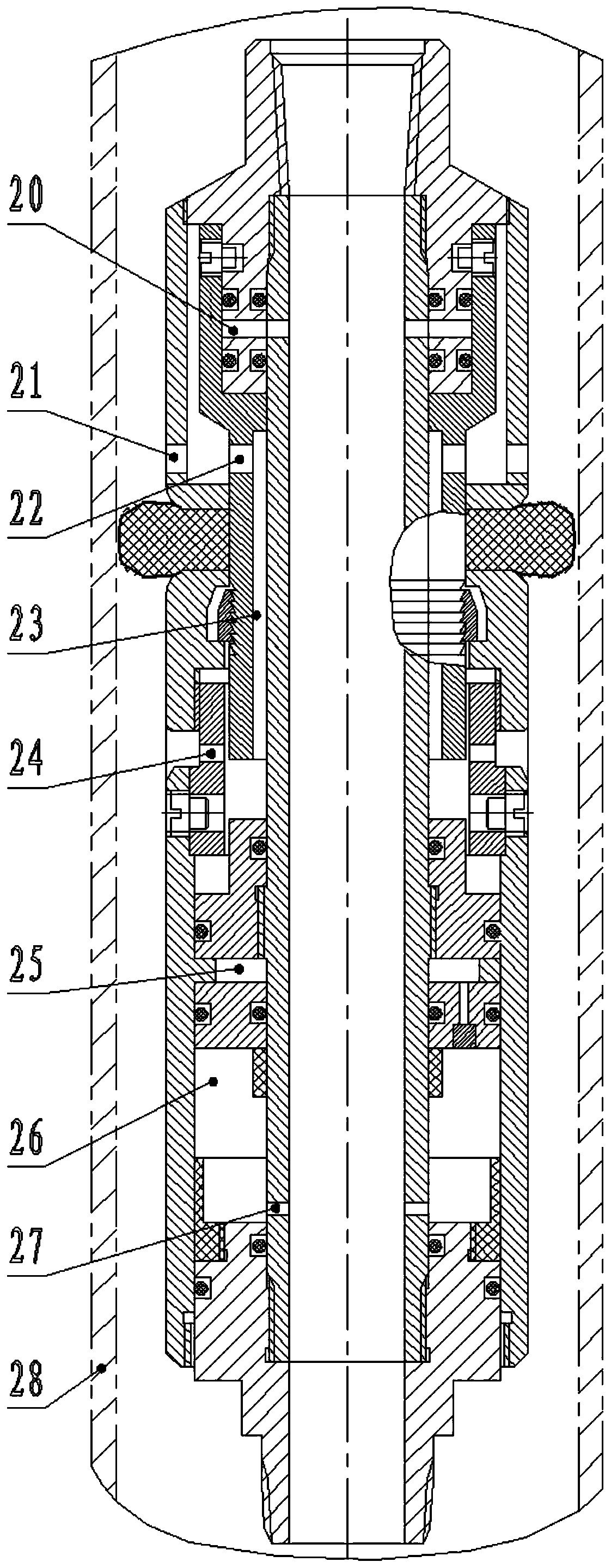 Self-expanding automatic oil drain device