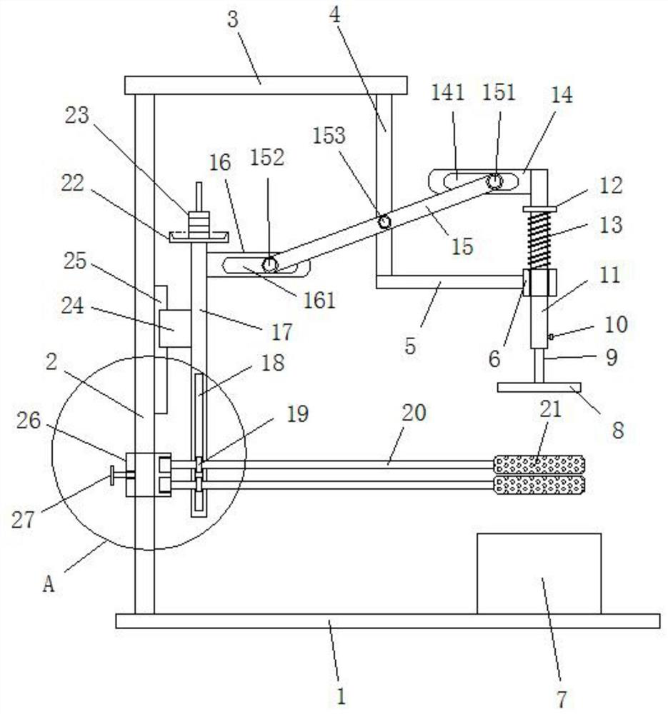 Limb traction stretching device for traditional Chinese medicine orthopedics department