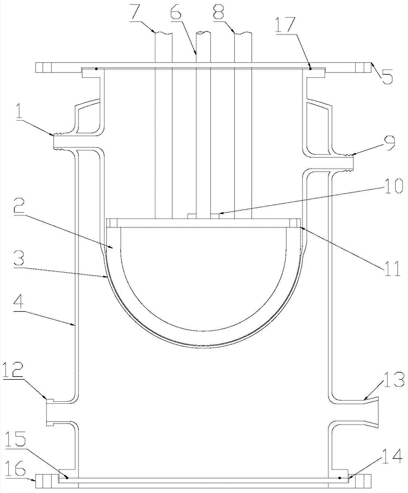 Experiment device for simulating retention of in-pile melts obtained by melting of reactor core of nuclear reactor and experiment method