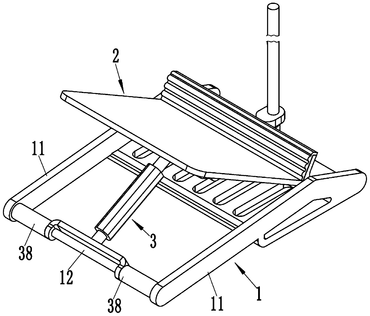 Stepless-adjustment ankle joint correction plate