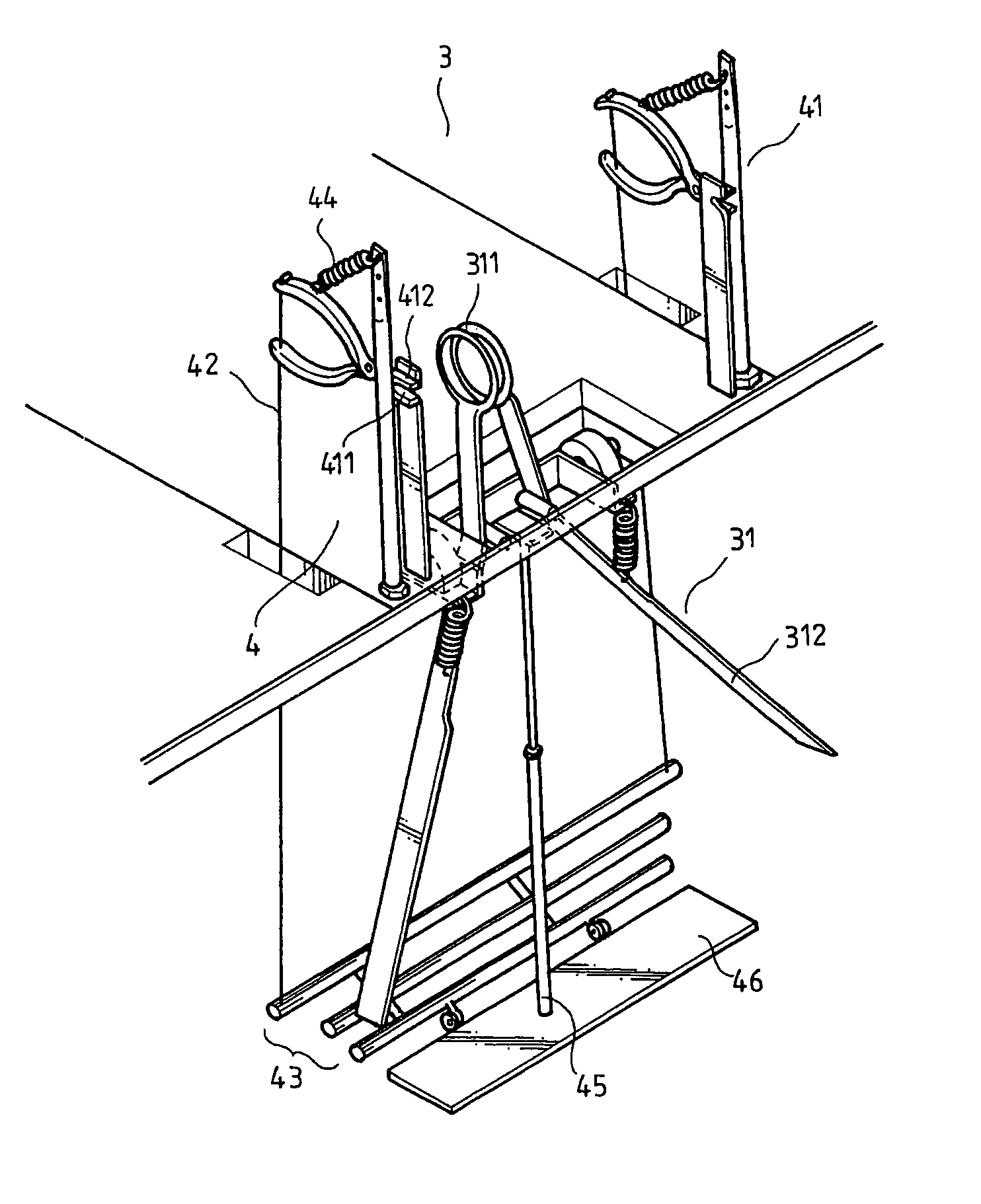 Semi-automatic device for ball stitching machine