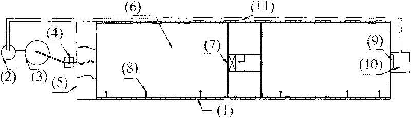 River space-time self-moulding model