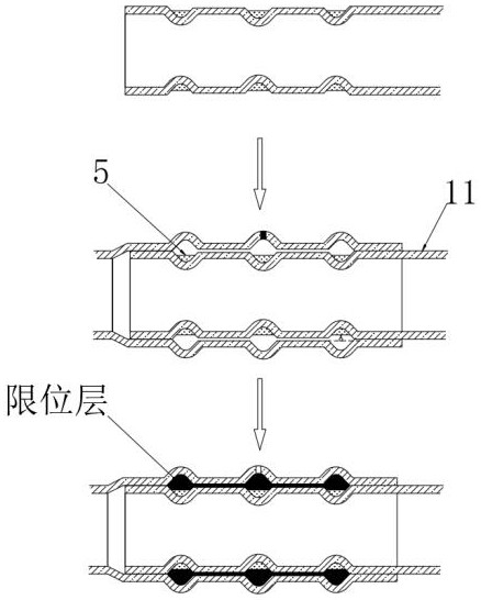 Steel pipe with integrated connecting structure