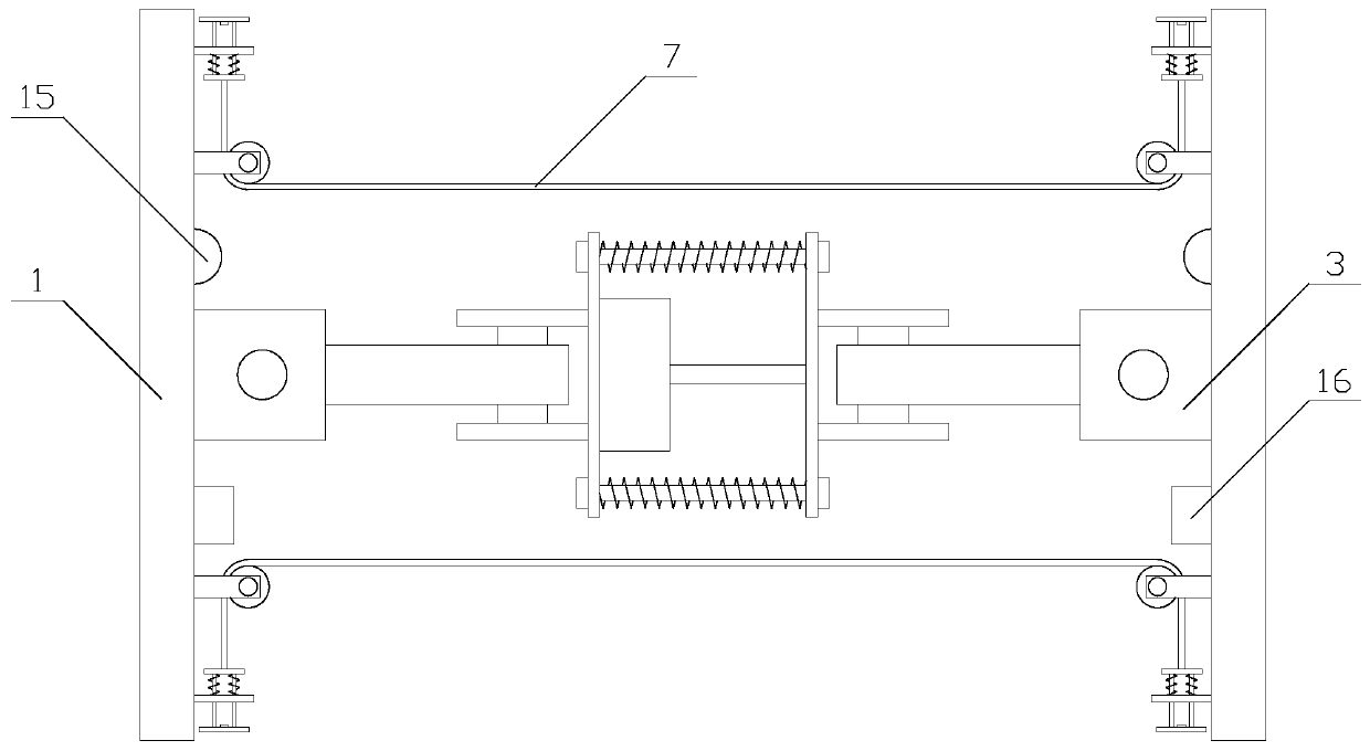 Connecting device with buffering effect for coal mine transport vehicle