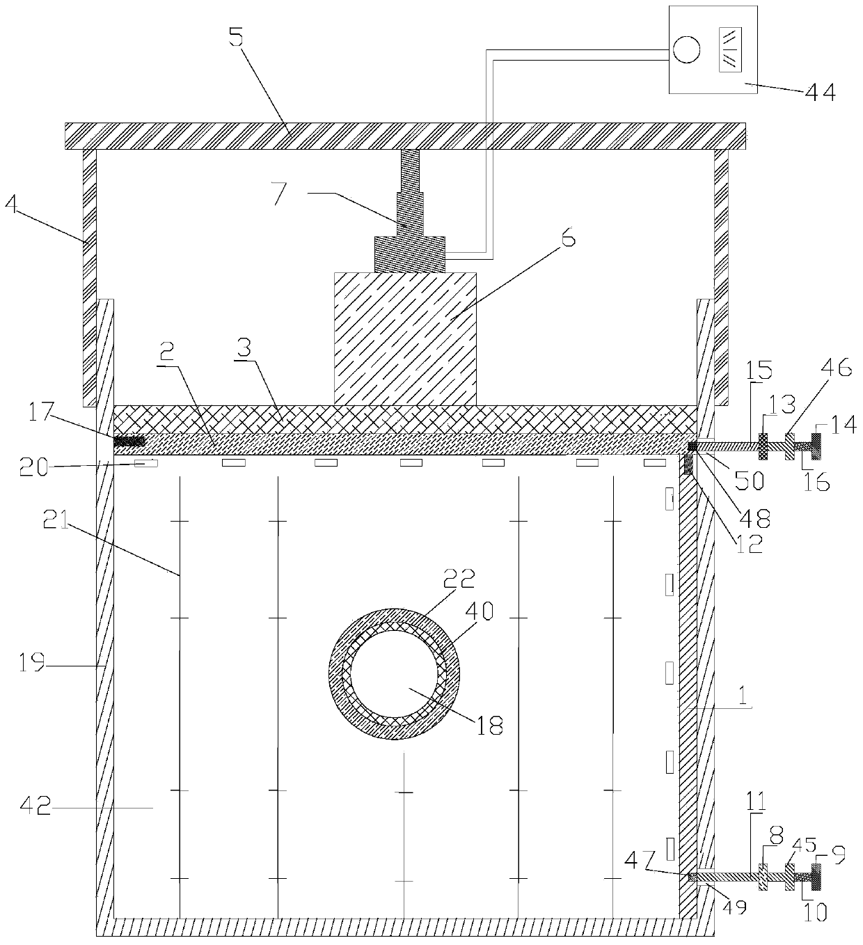 Test method and test device for simulating stratum deformation caused by pipe jacking construction