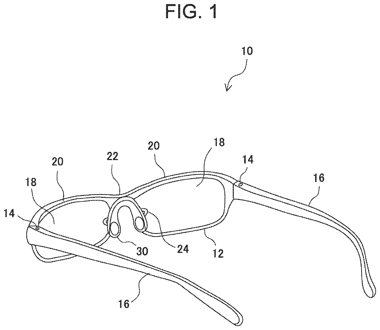 Nose pad and eyeglasses provided with the pad