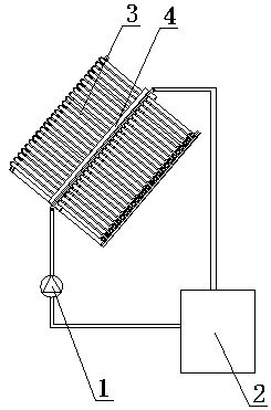 Self-emptying solar collector system