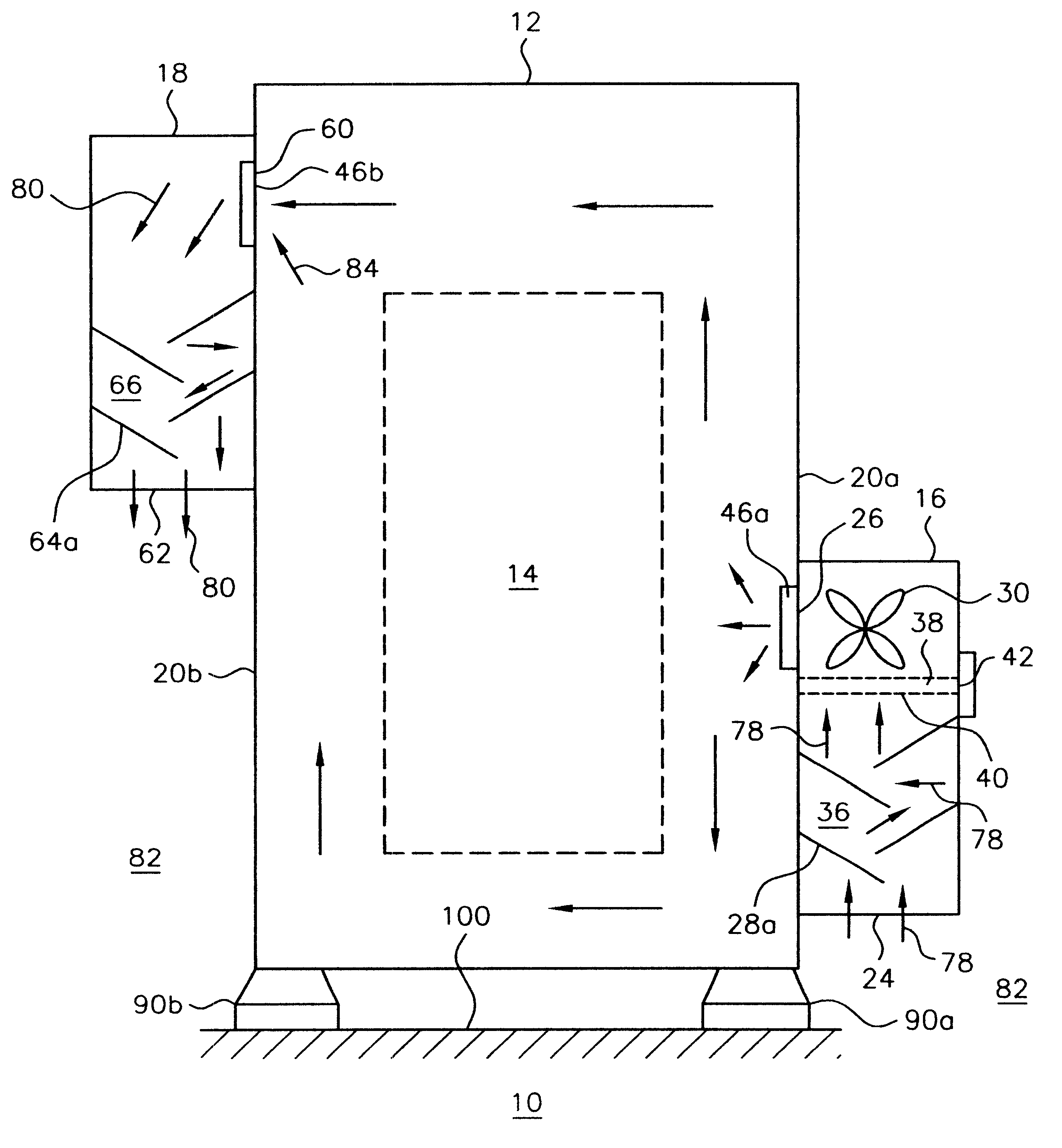 Wash down filtered fan apparatus