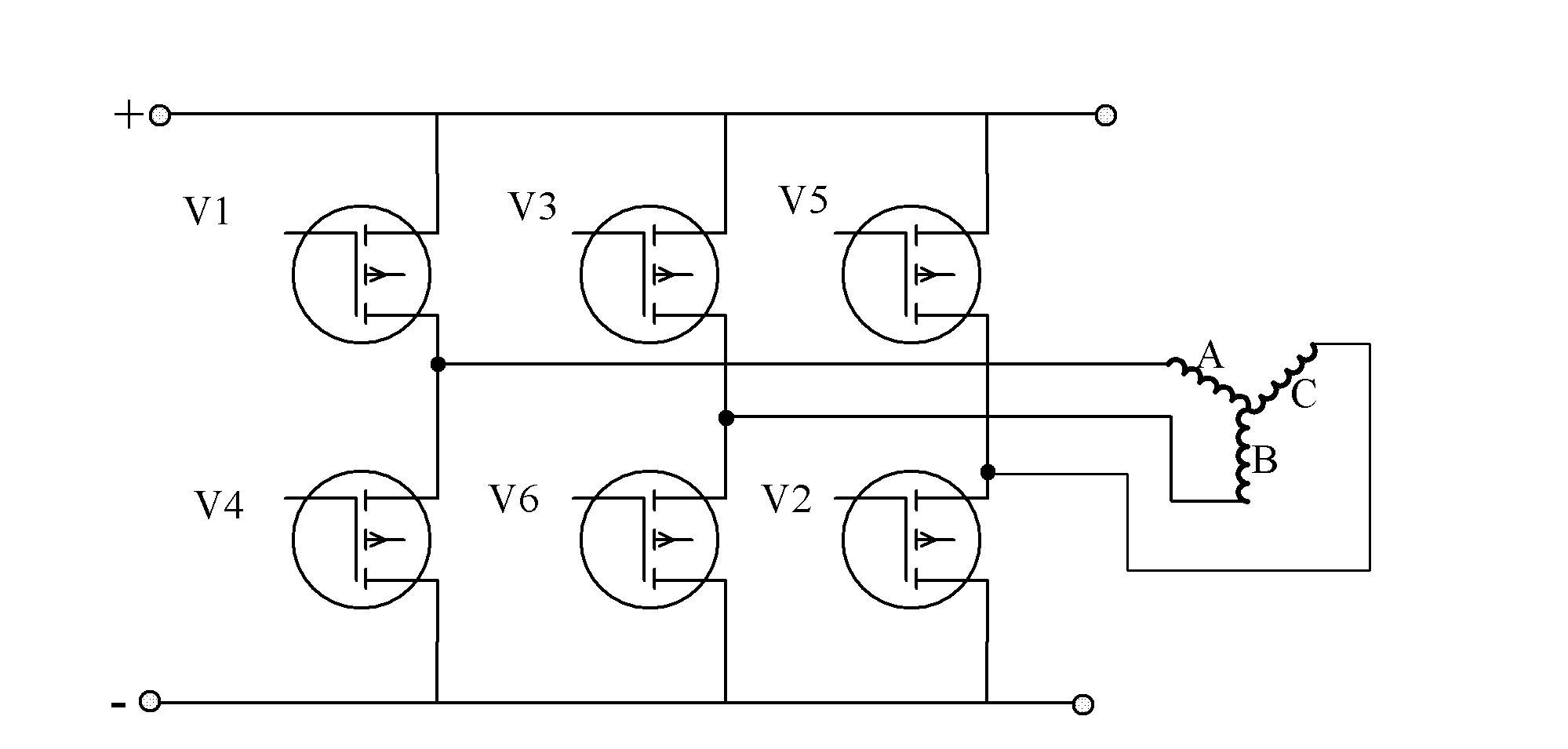 Initial starting method for double-shaft contra-rotating permanent magnet brushless direct current motor