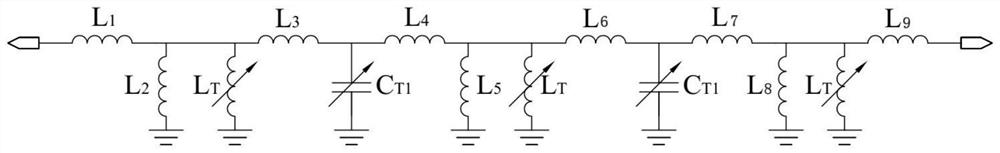 Frequency hopping filter and coupling circuit thereof