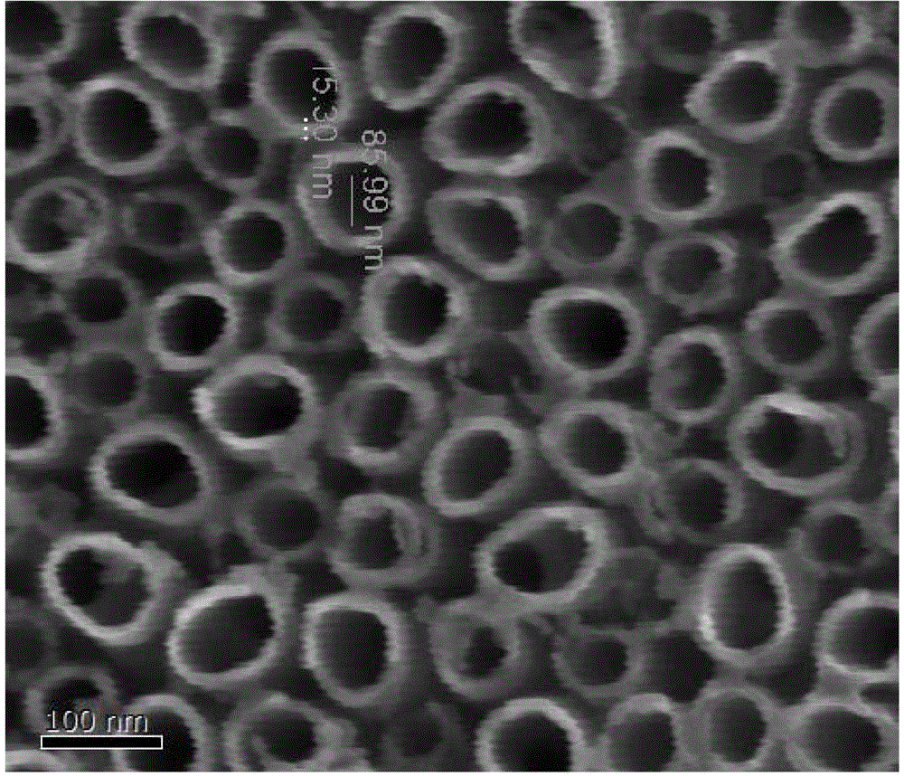 Preparation method of autodoped modified high-conductivity TiO2 nanotube array