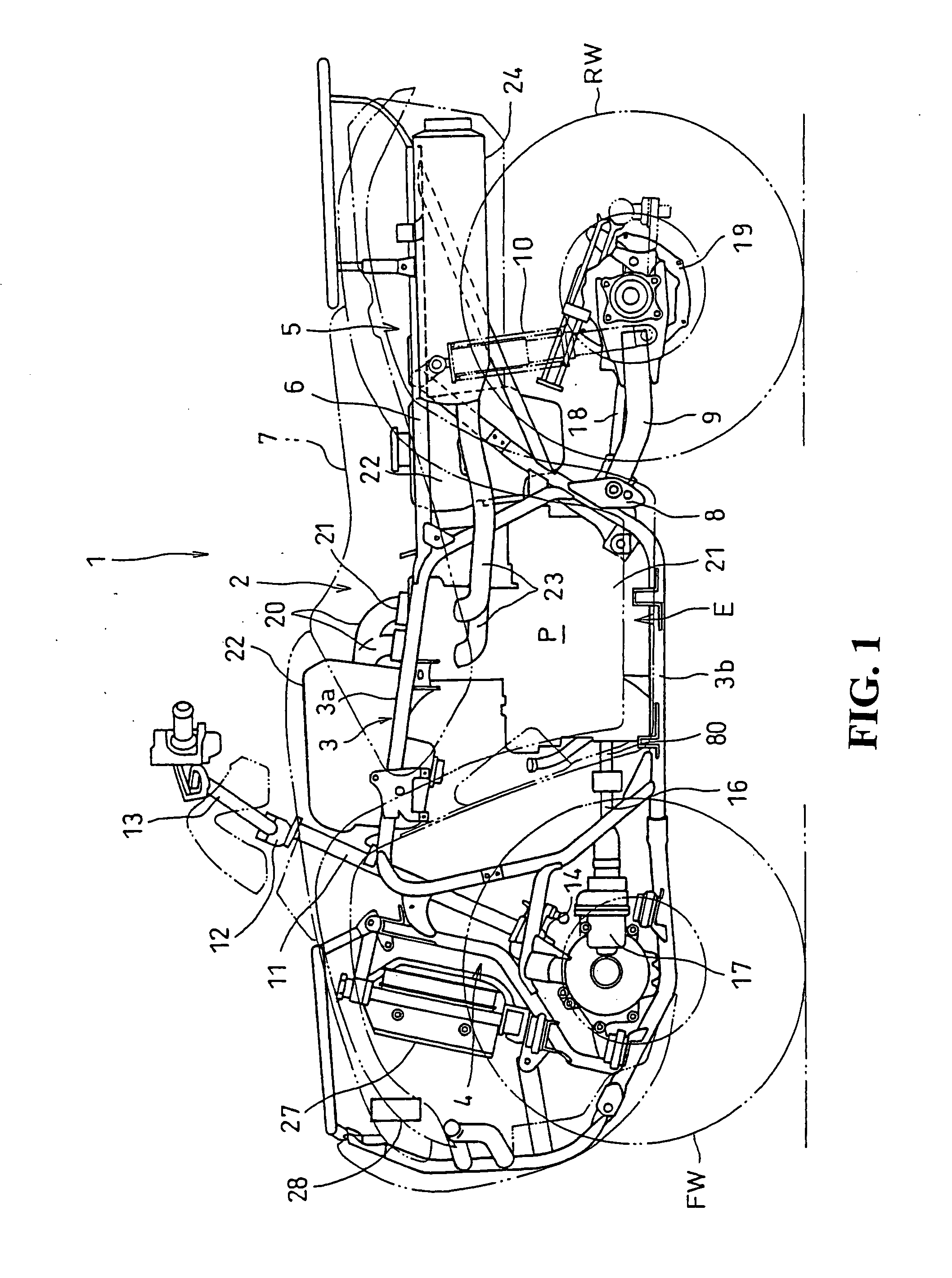 Pump drive structure of water-cooled internal combustion engine