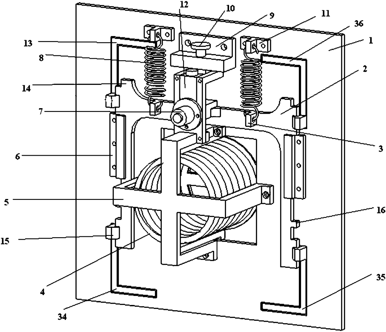 A clamping and releasing device for separating master and slave spacecraft from each other in orbit