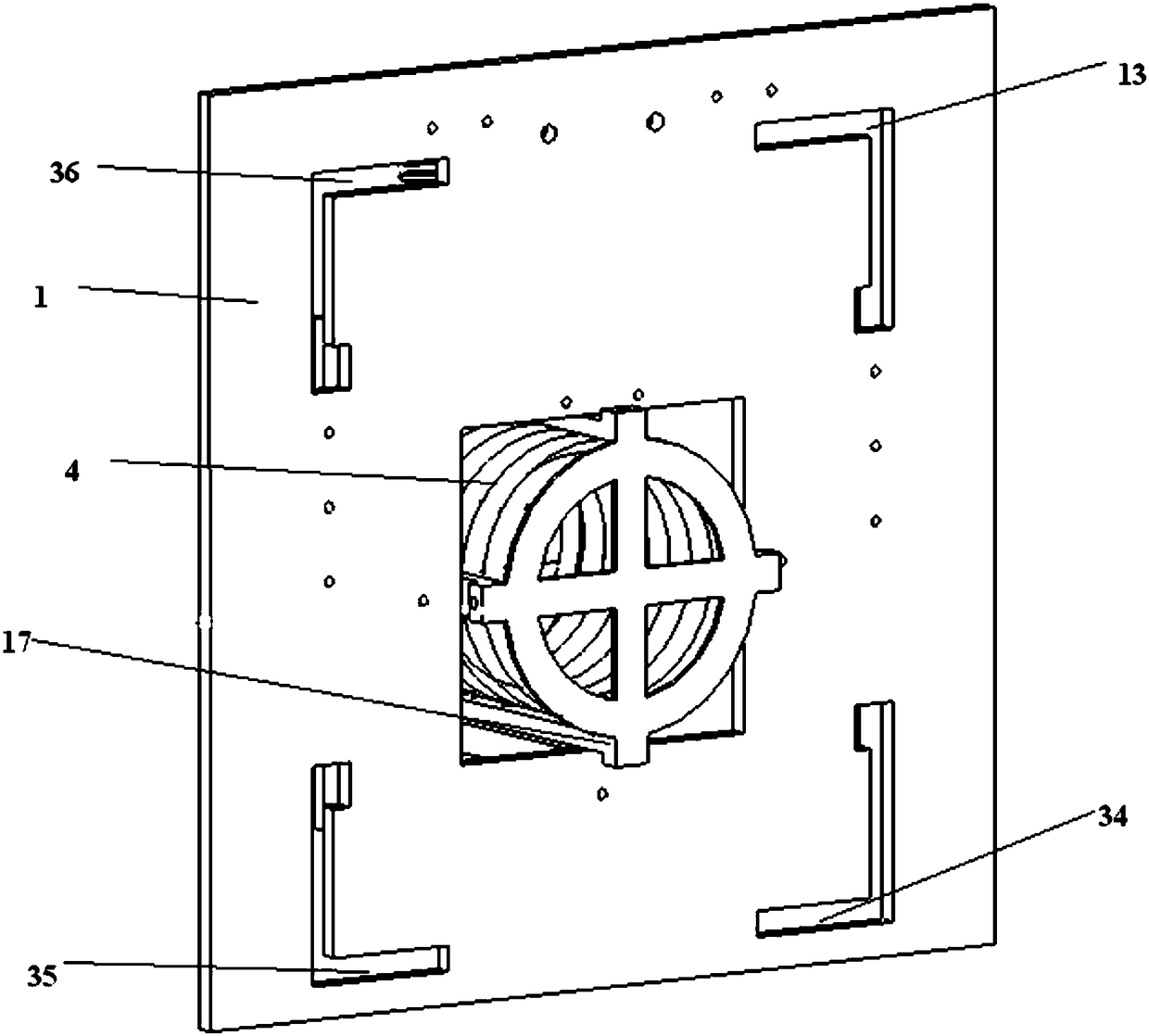 A clamping and releasing device for separating master and slave spacecraft from each other in orbit