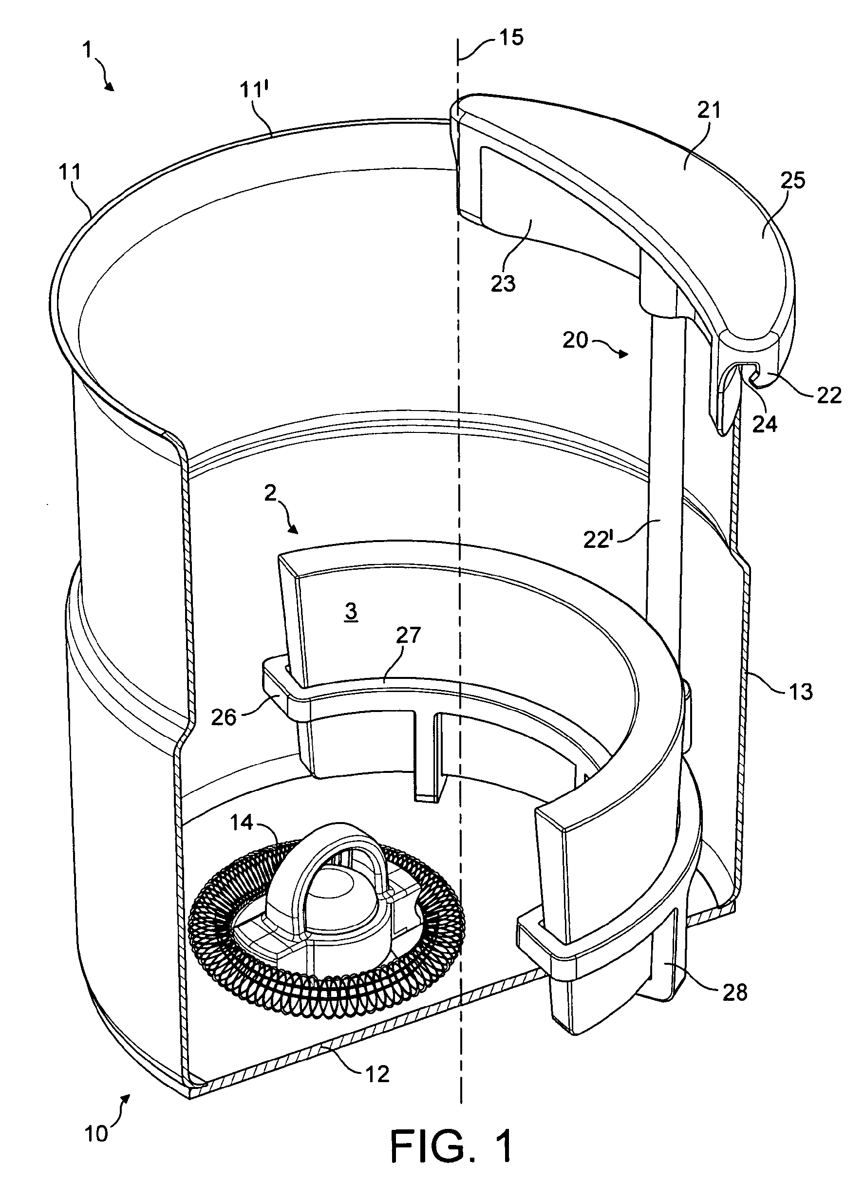 Arrangement for mixing a flavouring ingredient with a liquid carrier