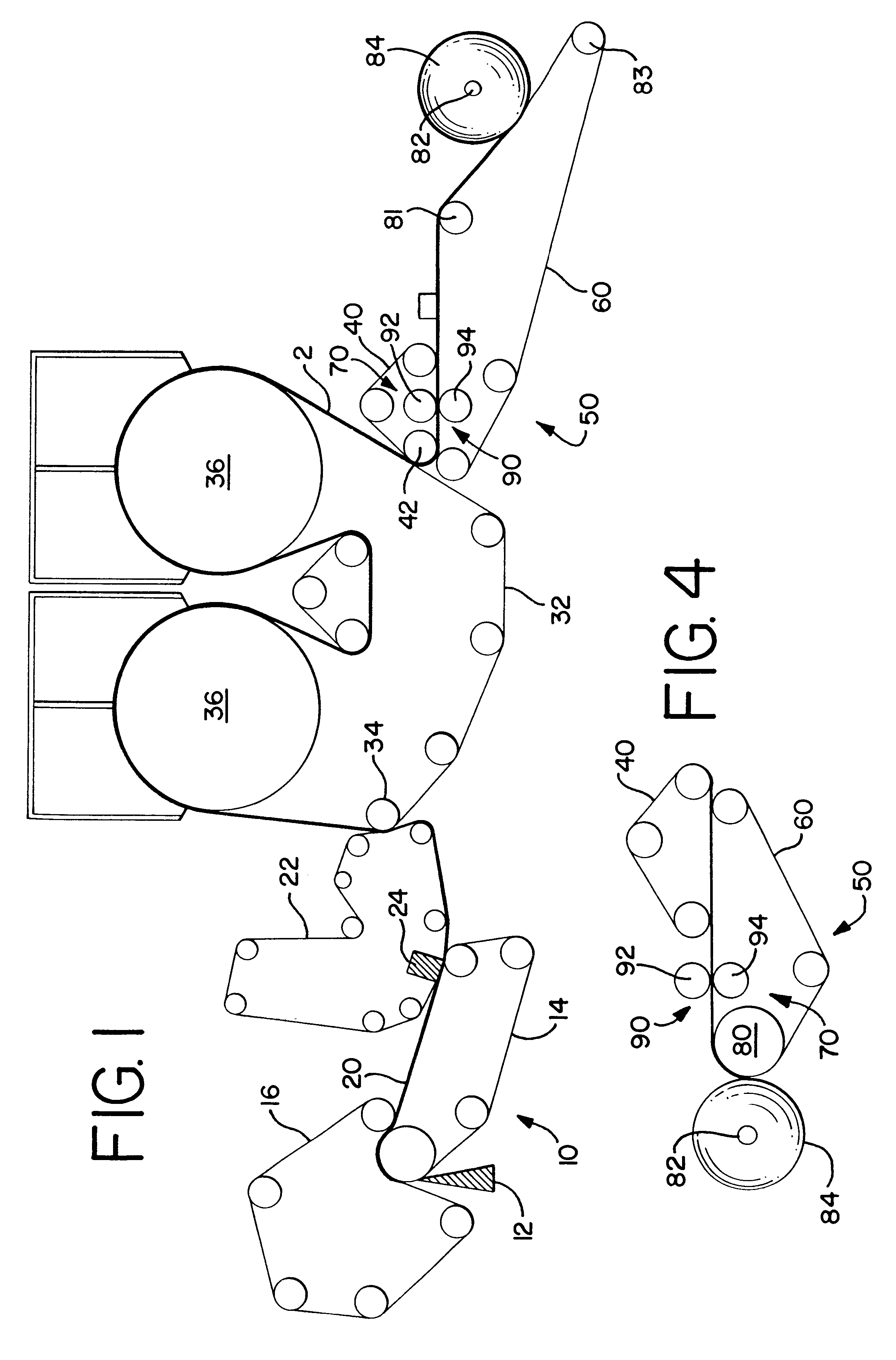 Apparatus for calendering a sheet material web carried by a fabric