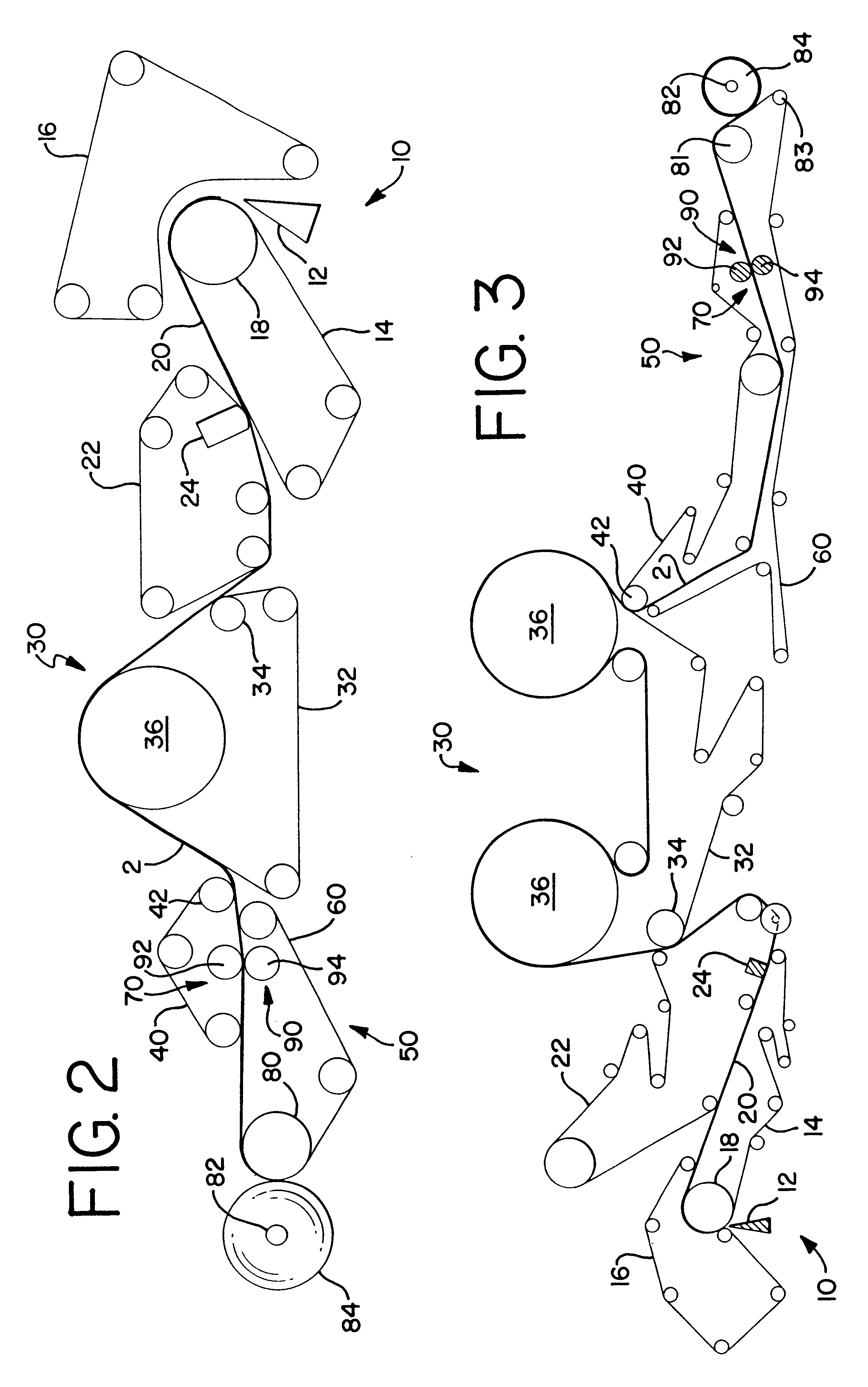 Apparatus for calendering a sheet material web carried by a fabric