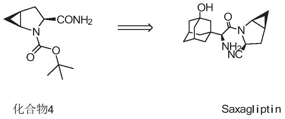 Preparation method of saxagliptin intermediate
