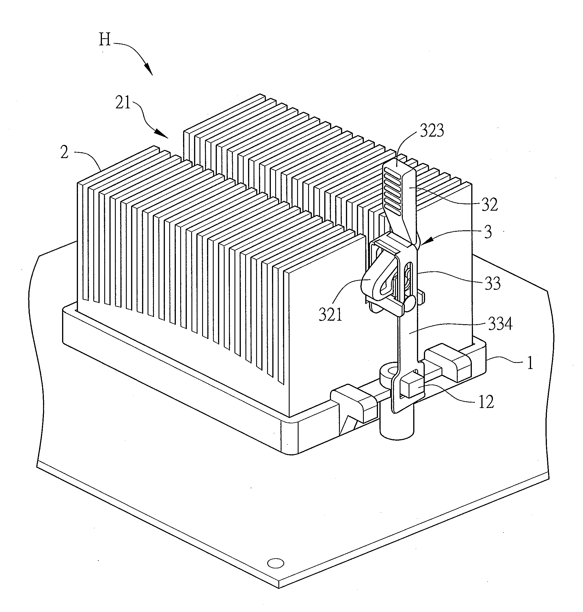 Heat sink assembly and clip thereof