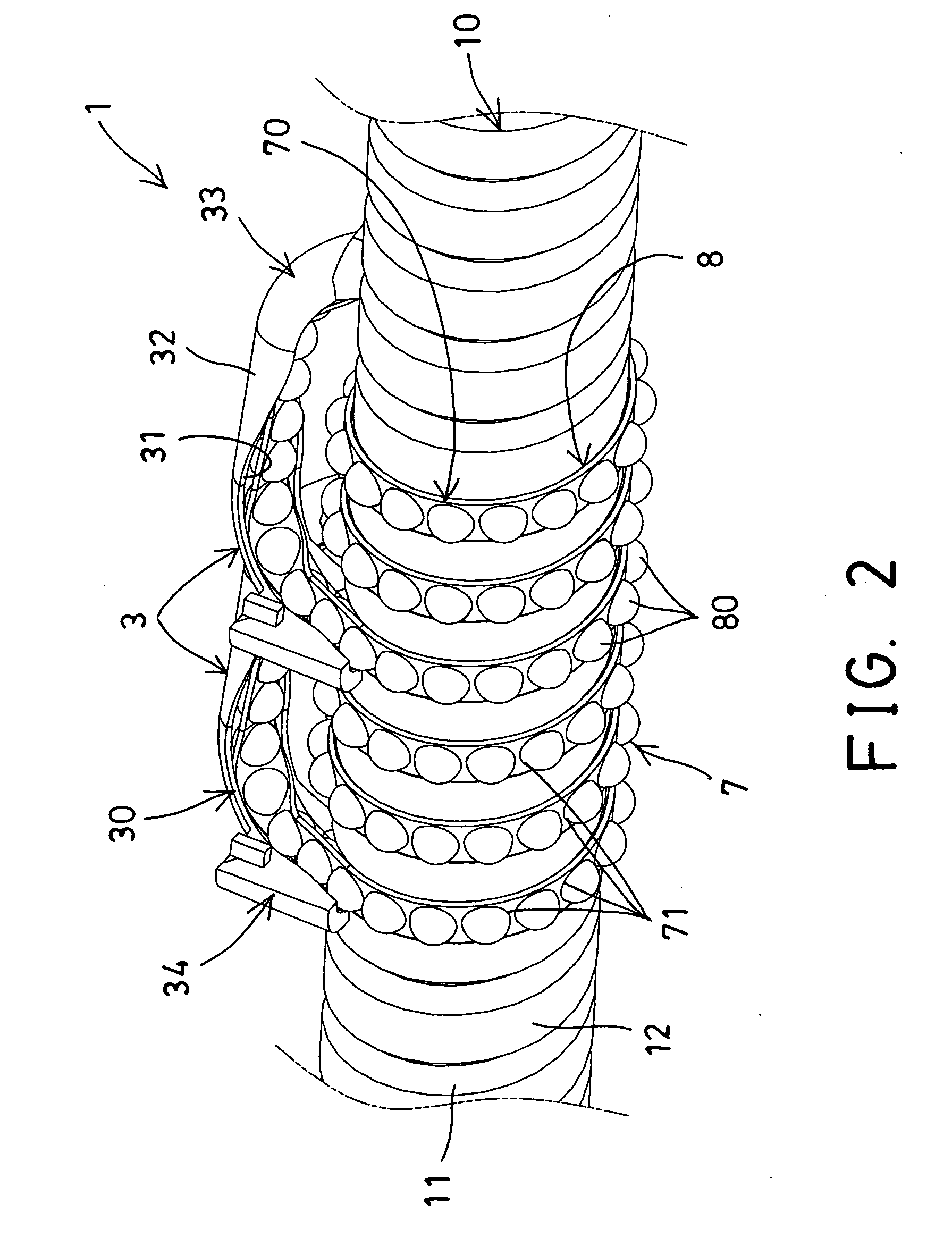 Circulating device for motion guide apparatus