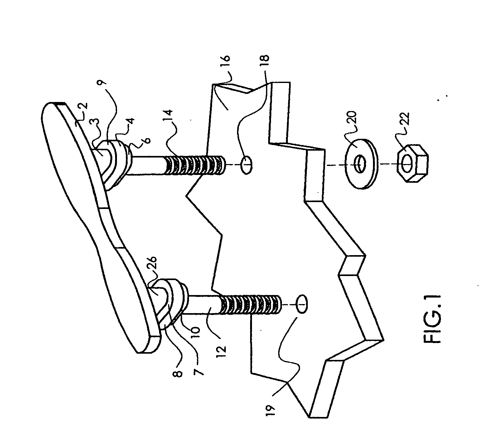 Cleat with gasket