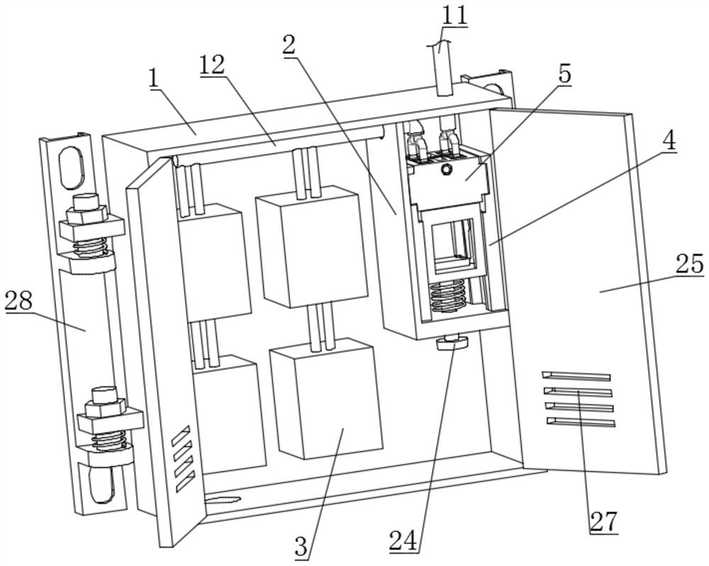 A separate electrical switch box with fast power on and off structure