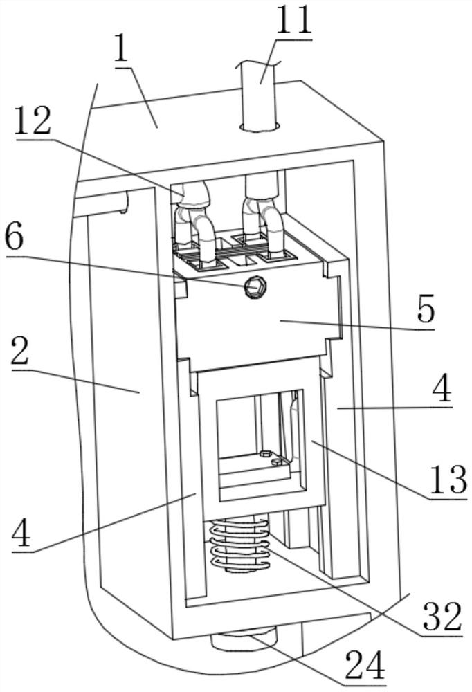 A separate electrical switch box with fast power on and off structure