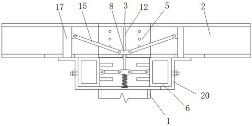A connection structure between multi-leg lattice structure special-shaped column head and steel beam