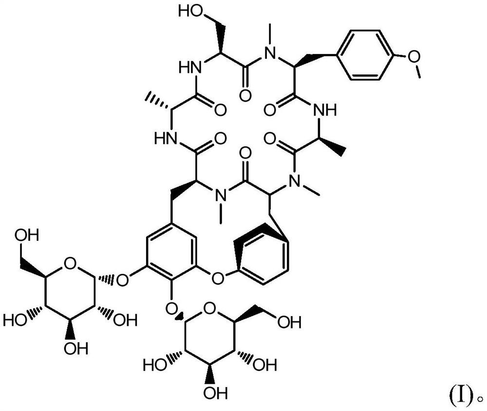 Radix rubiae cyclic peptide compound and preparation method thereof