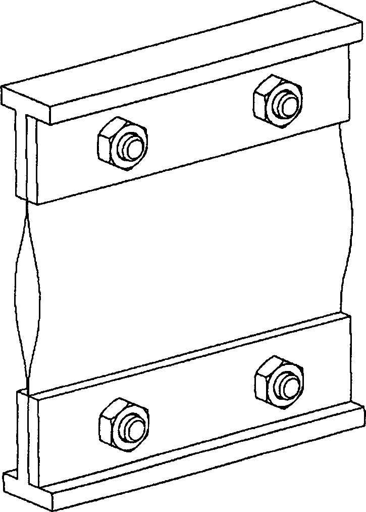 Three-freedom elastic connecting mechanism based on double-leaf mechanism