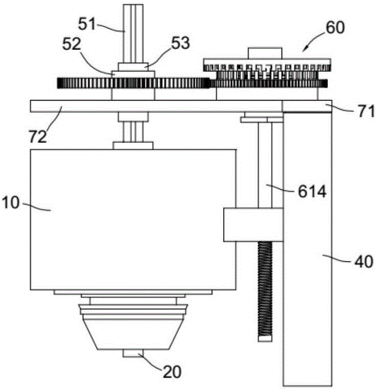 Vacuum booster detector at the push rod position