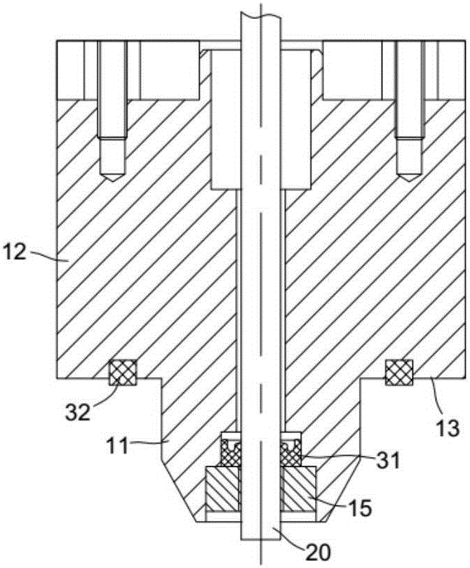 Vacuum booster detector at the push rod position