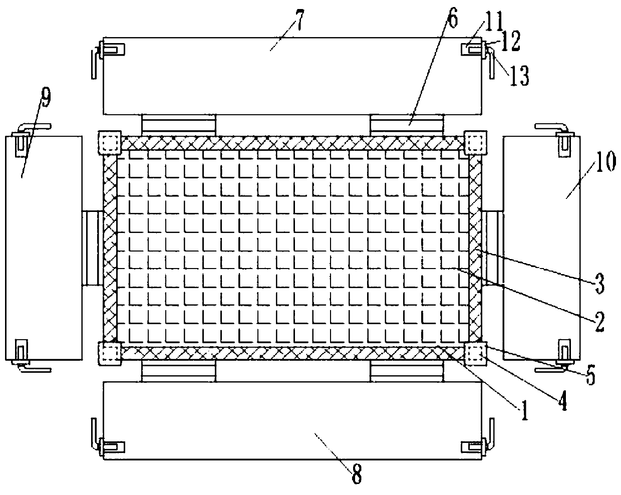 An easy-to-unload material transport truck for building construction