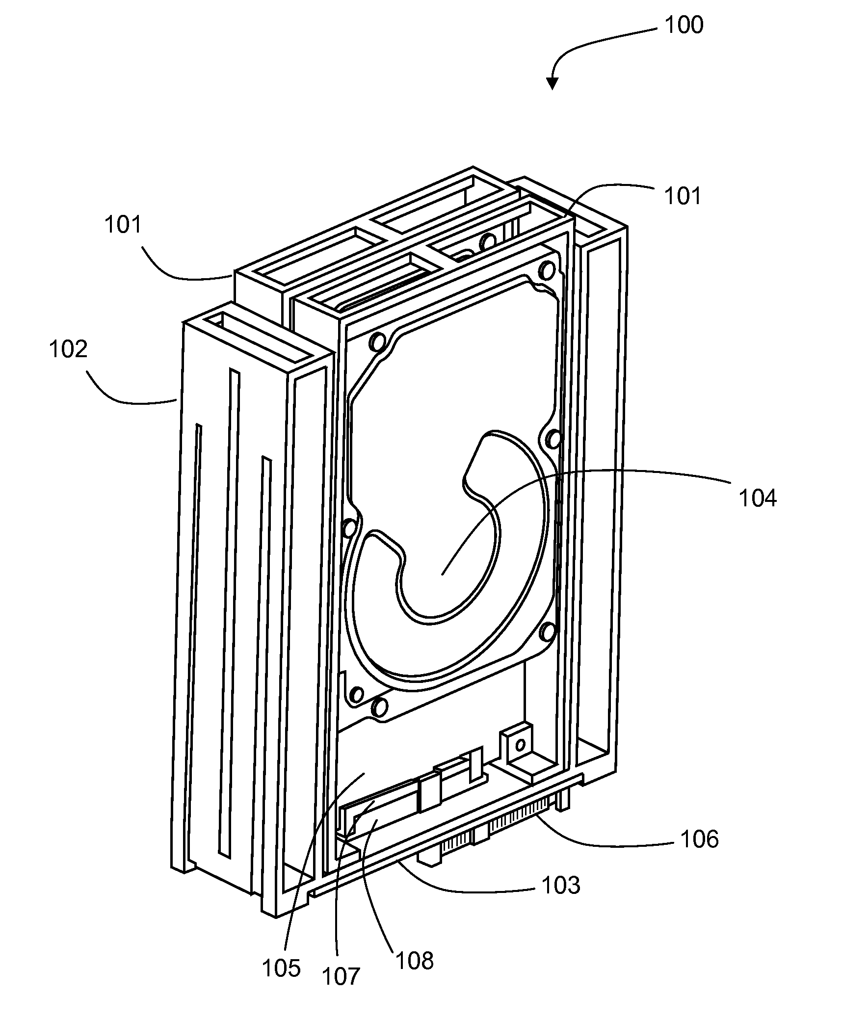 Incorporation of multiple, 2.5-inch or smaller hard disk drives into a single drive carrier with a single midplane or baseboard connector