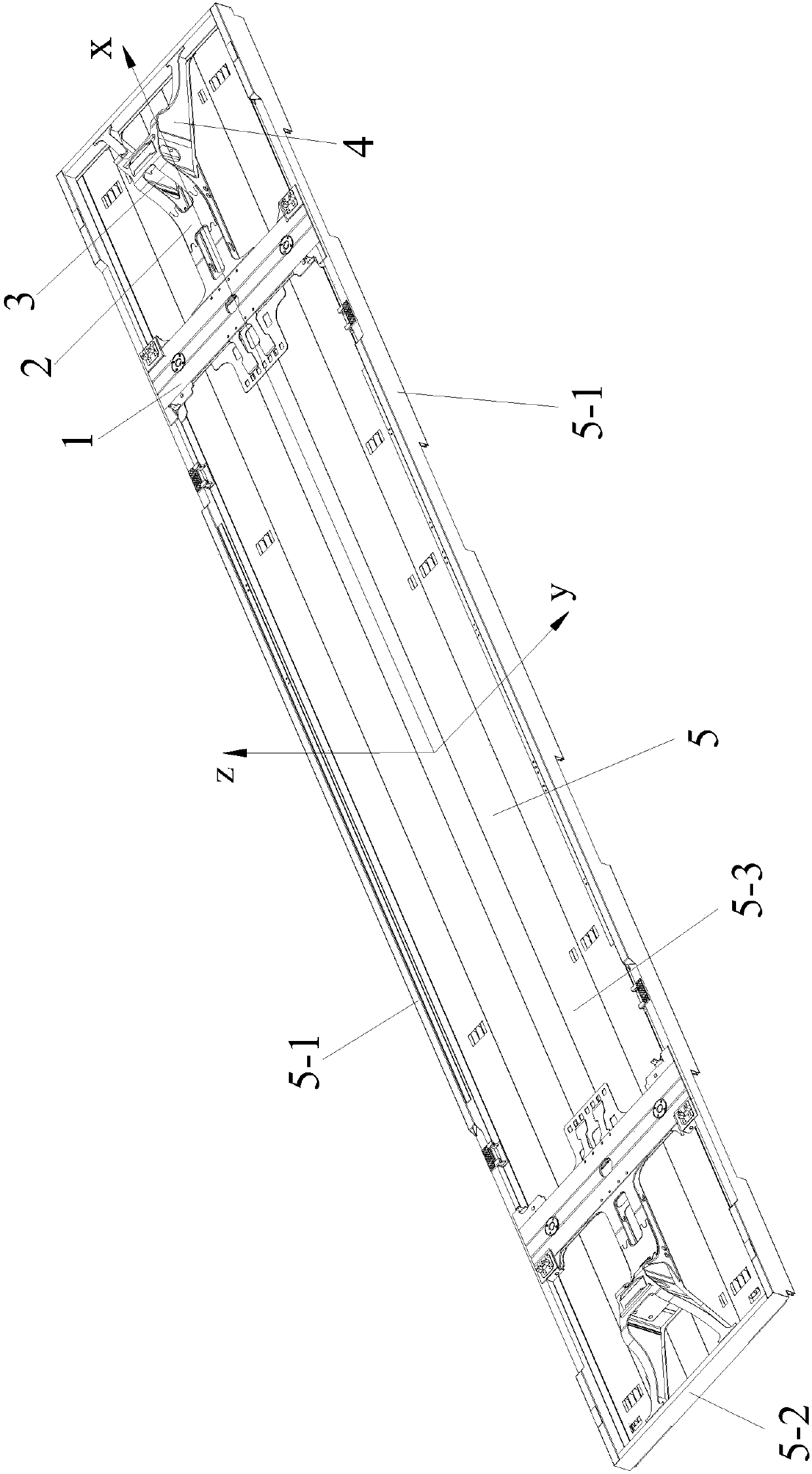 Light-weight metro vehicle body with novel traction sleeper buffer structure
