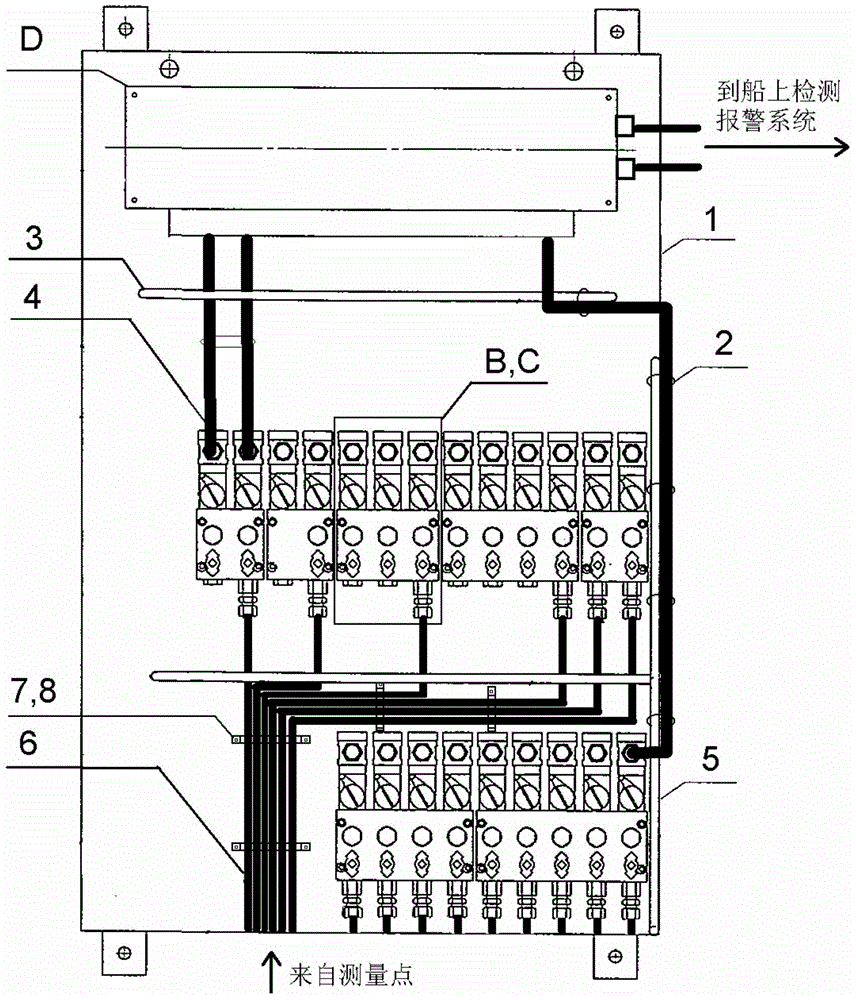 A diesel engine pressure detection signal integrated input and output device