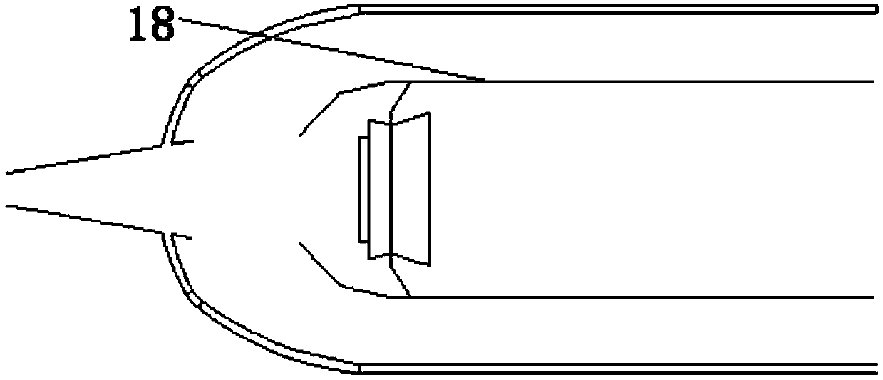 Aero-engine combustor with variable-cross-section step-shaped multiple-inclined-hole cooling structure used