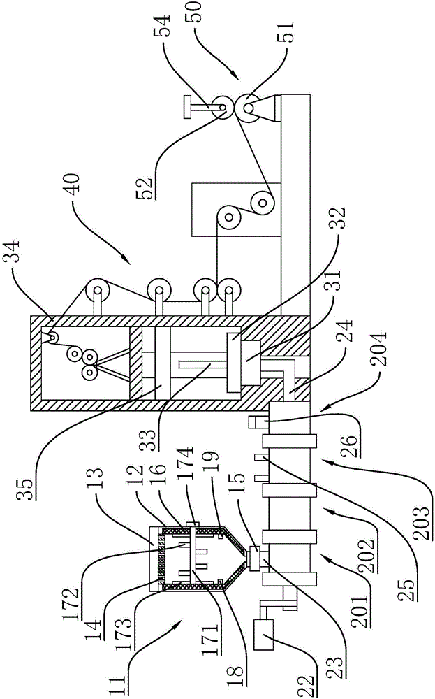 Film blowing machine with improved winding mechanism